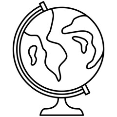 earth globe vector icon
