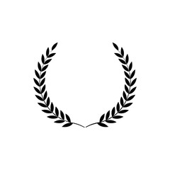 a laurel wreath vector illustration on transparent background PNG
