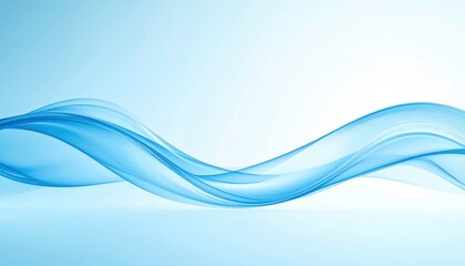 Abstract Blue Wave Design Background