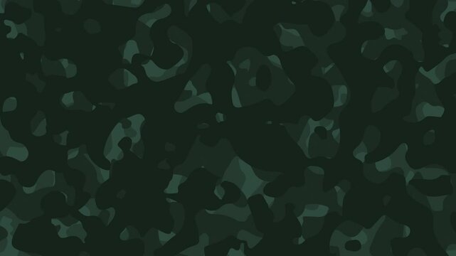 Animated military camouflage background with seamless rotation. Perfect for video edits, tactical themes, and army-style visuals. Loopable, designed in classic colors. 4K.