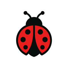 Obraz premium A vibrant ladybug illustration showcasing its iconic red and black spotted shell, capturing the essence of nature's tiny wonders. vector illustration