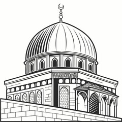 Obraz premium Veil of the Temple vector for religious, Easter, and holy week digital design projects.