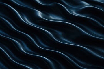 Obraz premium a close up of a dark blue fabric with wavy lines
