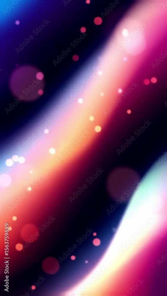 Poster a mesmerizing, seamless abstract video loop with ultra-smooth gradient transitions of cosmic blue, r