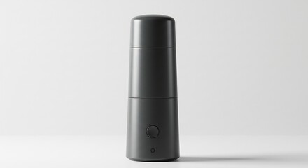 Fototapeta premium 都会的ミニマルデザイン 滑らかな灰色の携帯クリーナー シンプルでスタイリッシュな質感. AI Generated