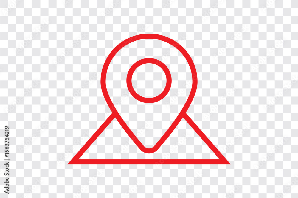 Poster navigation route icon sign vector