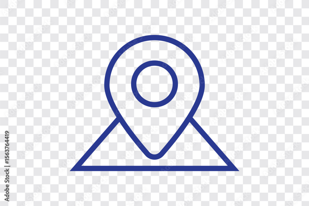 Poster navigation route icon sign vector