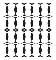 Black seamless geometric pattern vector design.