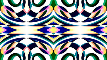 gradient flower art pattern of indonesian culture traditional tenun batik ethnic dayak ornament	