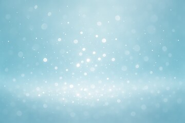 Fototapeta premium Soft blue background with shimmering bokeh lights and sparkling particles