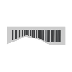 Illustration of torn coded sticker label. Illustration of damaged coded sticker label. Illustration of coded sticker label vector. Illustration of striped bar code