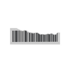 Illustration of torn coded sticker label. Illustration of damaged coded sticker label. Illustration of coded sticker label vector. Illustration of striped bar code