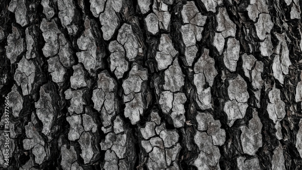 Poster texture of rough tree bark surface close-up natural pattern background