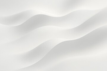 Smooth flowing white waves create a soft serene abstract background texture