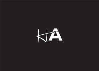 HA abstract logo design and creative logo