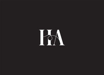 HA abstract logo design and creative logo