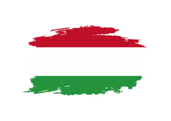 hungaria flag grunge style