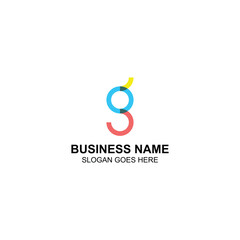 letter g logo design for brand identity or technology with creative illustration