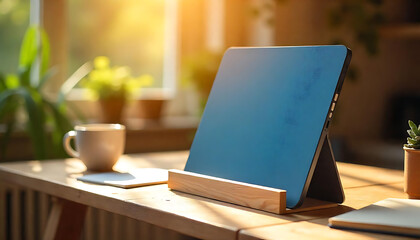 laptop and cup of coffee