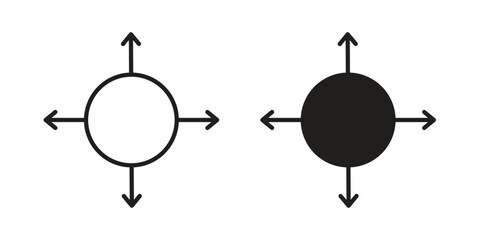 Large capacity icon. Flat and stroke versions. Graphic elements.