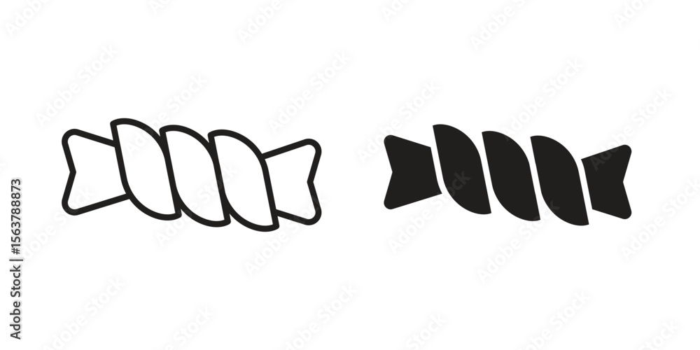 Poster squeeze icon. flat and stroke versions. graphic elements.