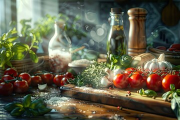 Ultra Quality Picture of Ingredients Ready for a Delicious Meal
