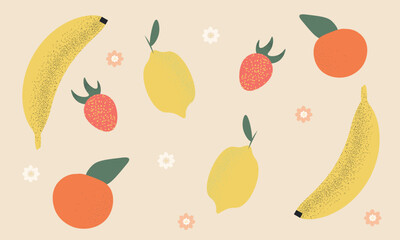 set of fruit