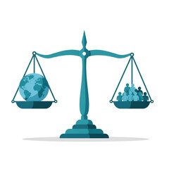 Balancing Global Needs  Earth's Resources and Human Population Growth, A Visual Representation