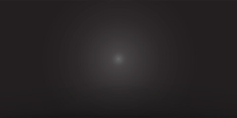 Limbo black background. Abstract dark gradient backdrop. Color wall of studio, room, stand for product display or photo. Modern banner with empty place for advertising text. Vector illustration