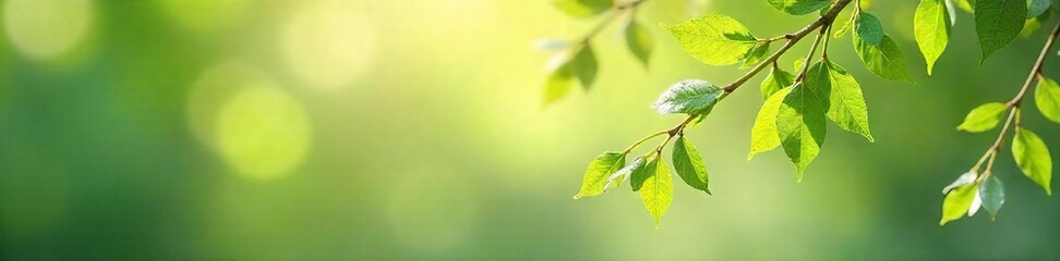 Spring Willow Branches Swaying Gently in Sunlight, Ethereal Nature Scene