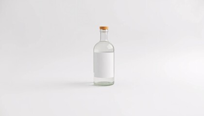 Sleek glass bottle with simple label