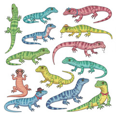 Cute Lizards Collection