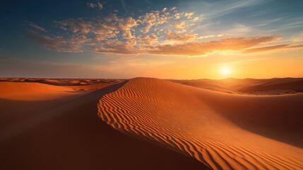 Golden desert sunset (1)