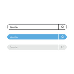 Obraz premium Search bar symbol. Web search vector icon and glyph design on white background