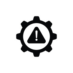 System error icon and glyph design on a white background