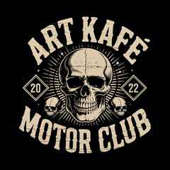 Skulls typography vector t-shirt design print