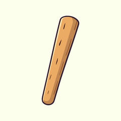 Simple Illustration Design of Wooden Stick