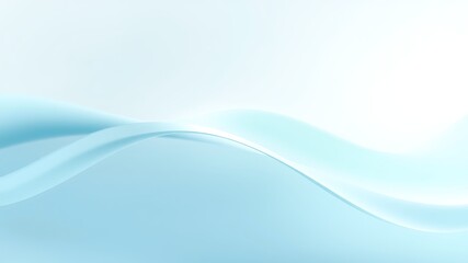 Abstract Light Blue Wave Background Soft Pastel Gradient Smooth Flowing Curves Subtle Texture Minimalist Design