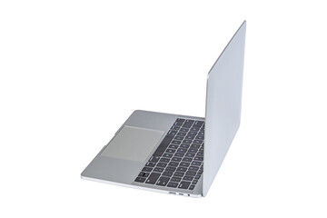 Laptop computer isolated on transparent background.