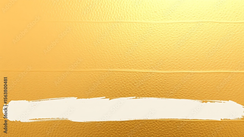Poster gold textured background with white brush stroke banner space for text or design element image