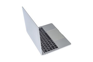 Laptop computer isolated on transparent background.