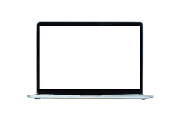 Laptop computer isolated on transparent background.