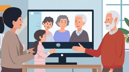 Family video call