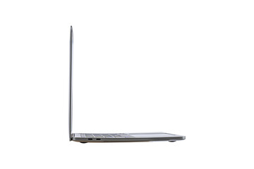 Laptop computer isolated on transparent background.