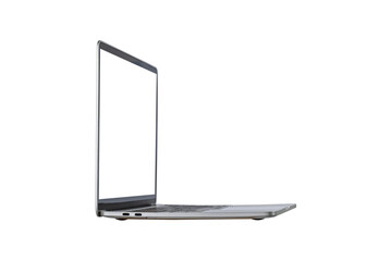Laptop computer isolated on transparent background.