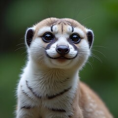 Fototapeta premium It features an adorable little mammal with an affectionate expression.