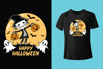 Halloween t-shirt Design. I teach the cutest pumpkins in the patch. creative halloween t shirt Design. Pumpkin shirt Vector Graphics Professional halloween T-shirt template,