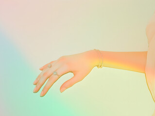 hands of the woman