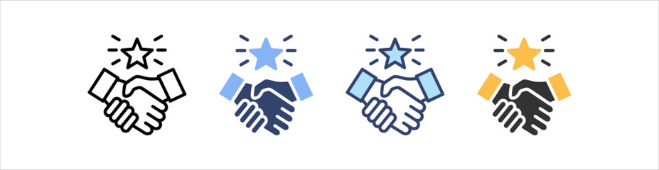 Goodwill Icon Set Multiple Style Collection