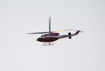 Italian firefighters helicopter, emergency